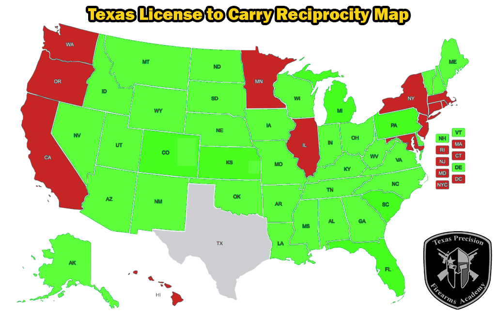 Texas License to Carry Reciprocity